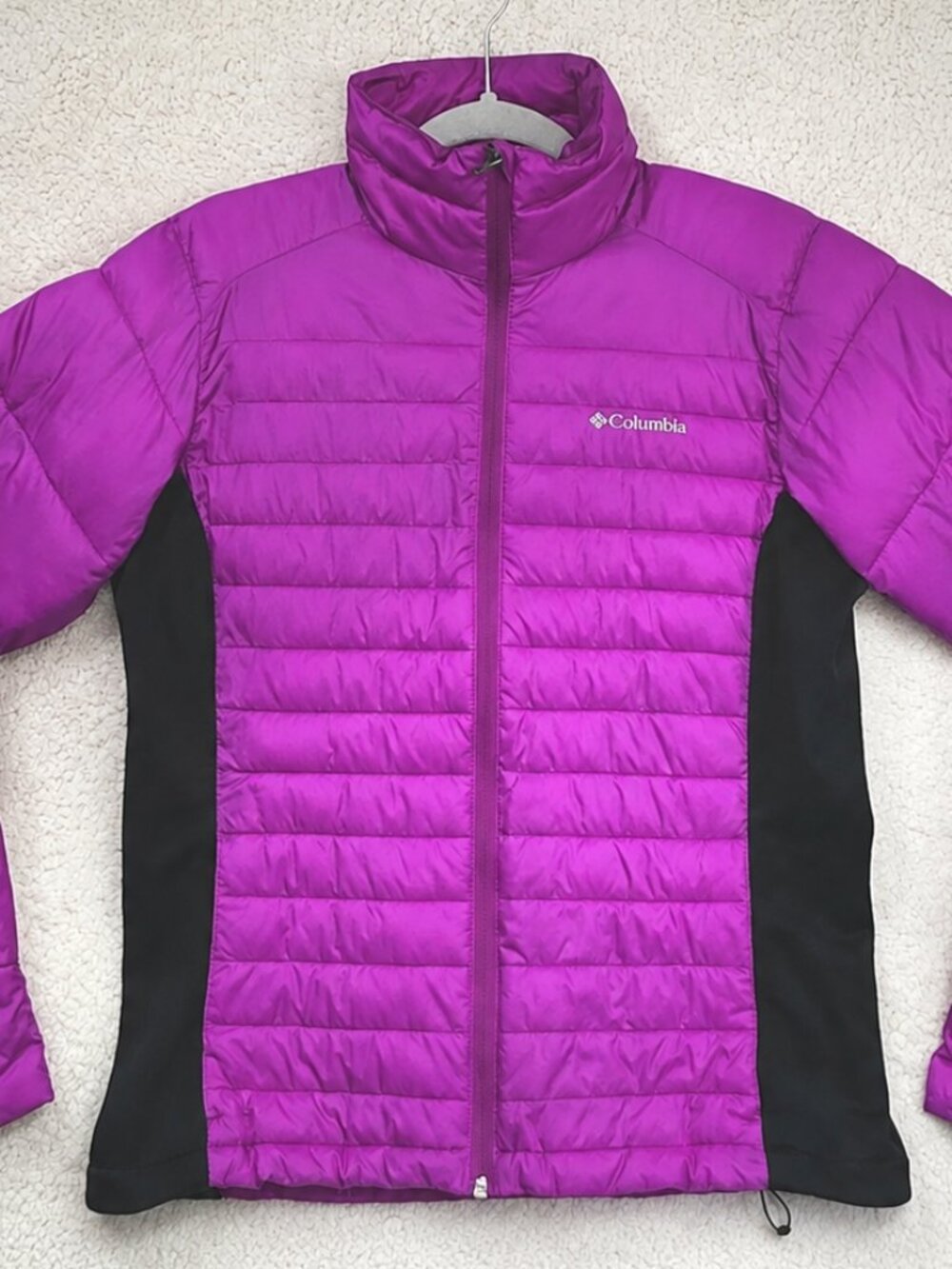 Columbia Women’s M Purple Full Zip Puffer Jacket Lightweight Outdoor Activewear